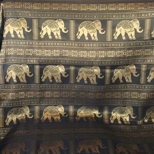 FINAL SALE PRICE Indian Elephant Tapestry - 89” x 39”